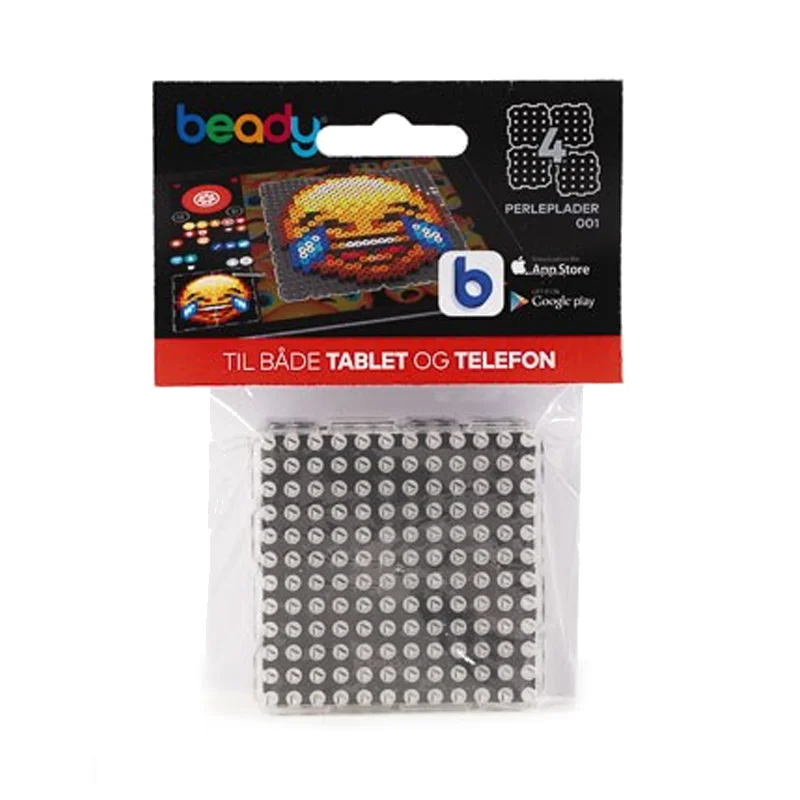 Beady perleplader 4 stk, 6x6 cm