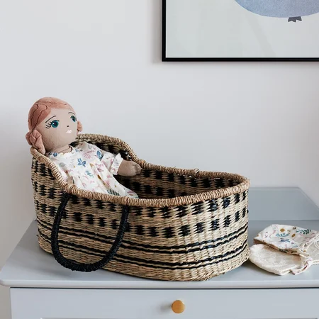 Cam Cam dukke moseskurv, sort