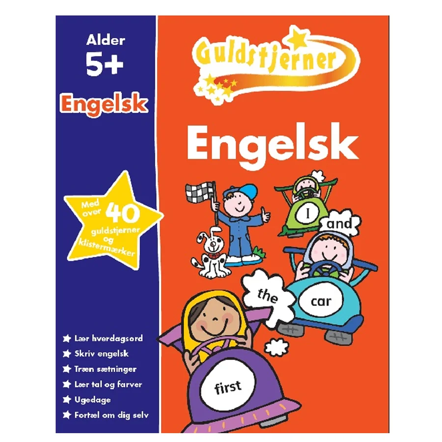 Guldstjerner opgavehæfte, Engelsk 