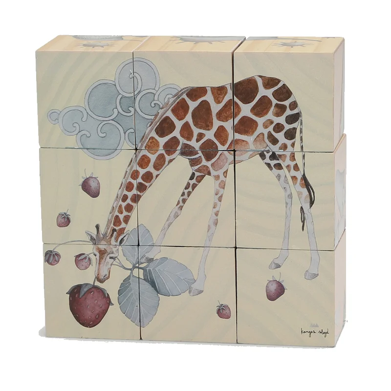 Konges Sløjd træklodser, 9 stk