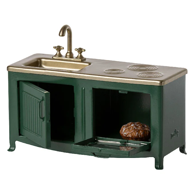 Maileg Køkken, Mus - Mørk grøn