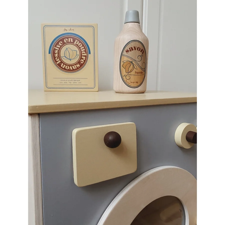 Konges Sløjd vaskepulver-sæt i træ