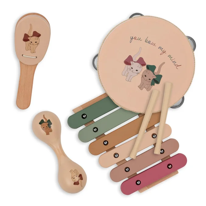 Konges sløjd Musik sæt, bow kitty