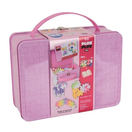 Plus-Plus BIG i metalkuffert, pastel