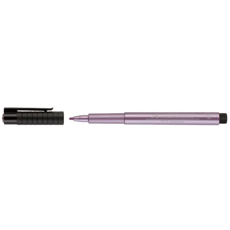 Faber Castell artist pen, metallic rosa
