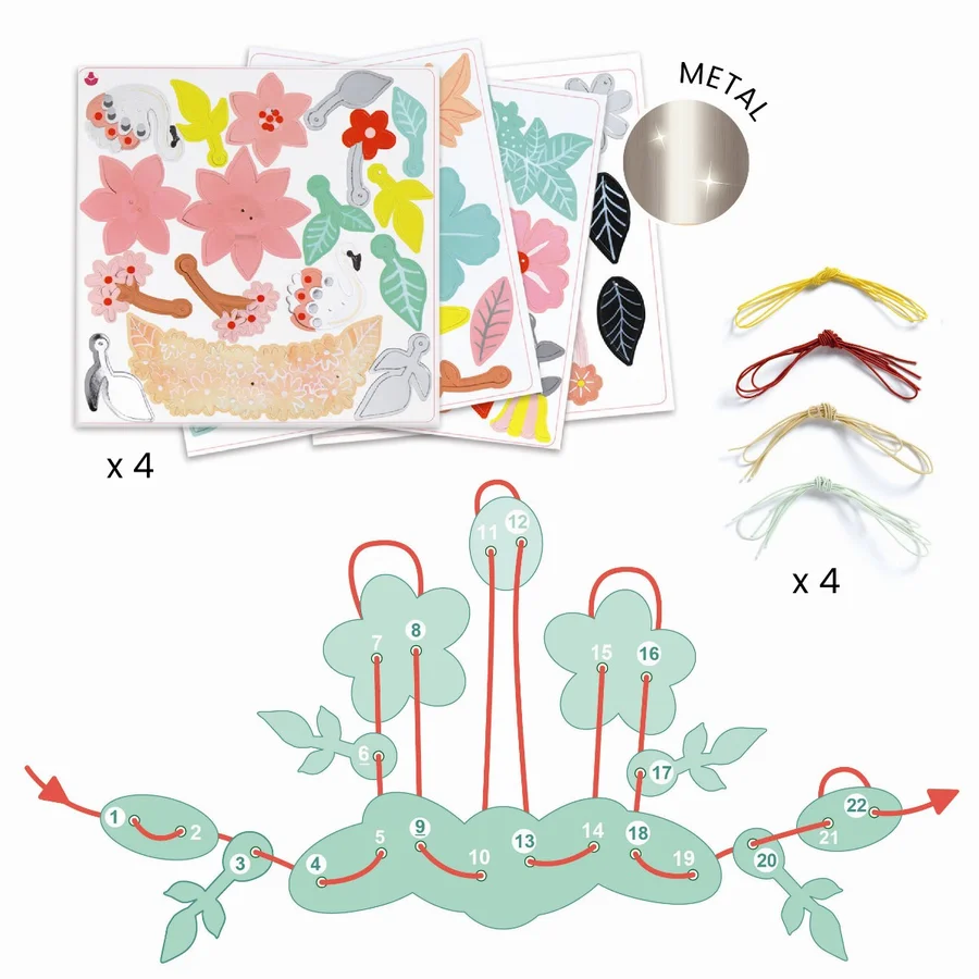 Djeco DIY æske, Smykker - Farve sjov