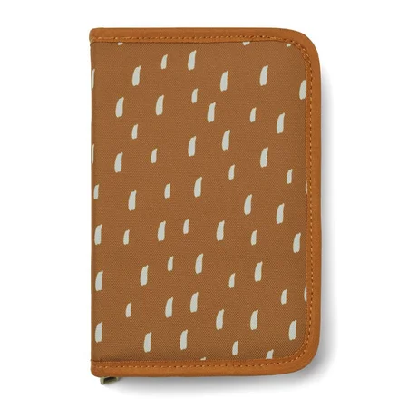 Liewood penalhus, graphic stroke golden caramel