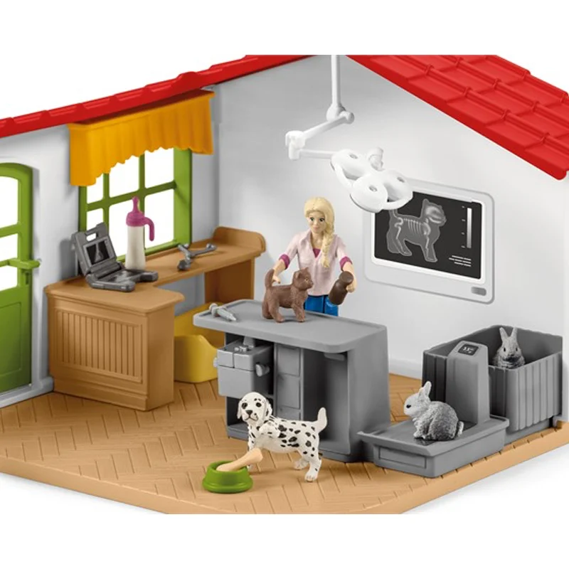 Schleich dyrlægeklinik inkl husdyr