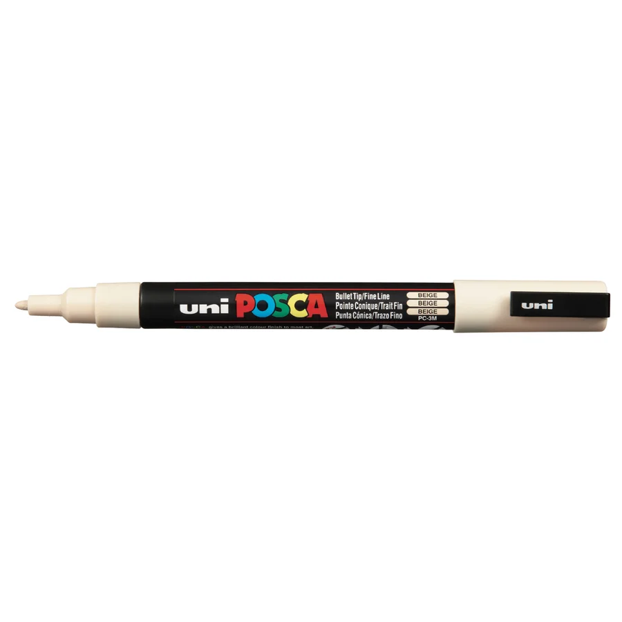 Posca marker PC-3M, beige