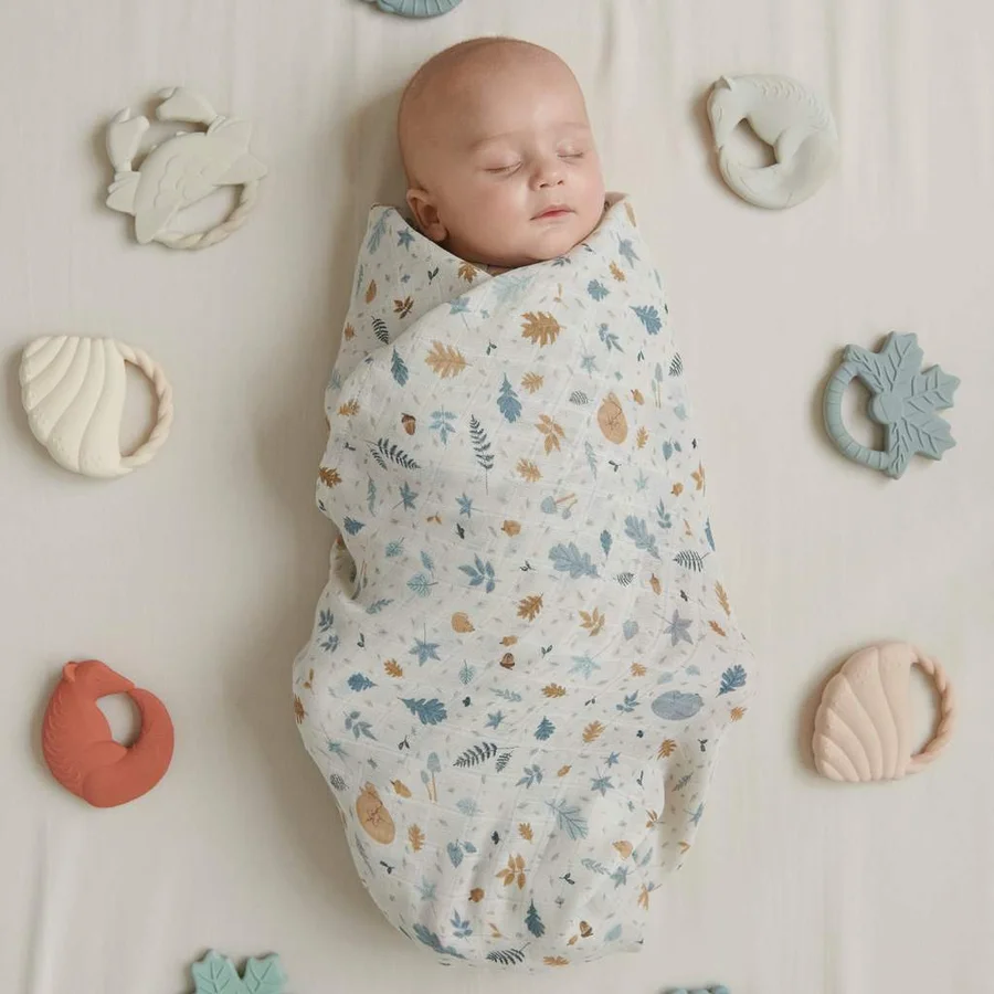 Cam Cam muslin babytæppe, Forest