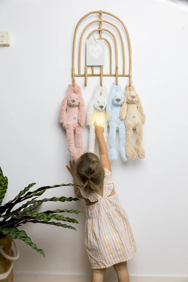 Happy Horse Kaninchen Richie mit Nachtlicht und beruhigendem Ton, beige - 34 cm