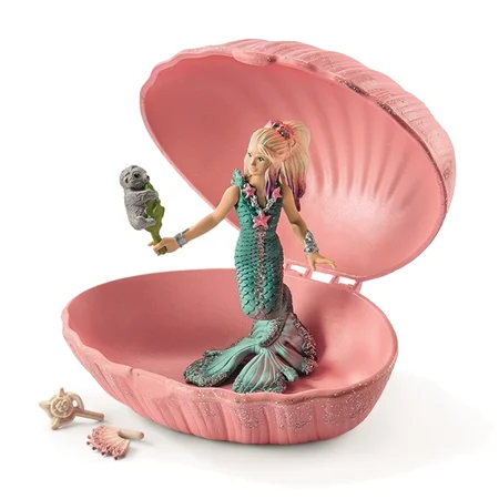 Schleich Bayala, havfrue i musling - rosa