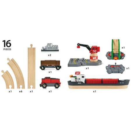 BRIO togbane, havnesæt