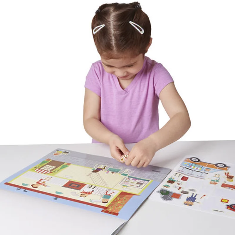 Melissa and Doug aktivitetssæt med vinylmærker, min by