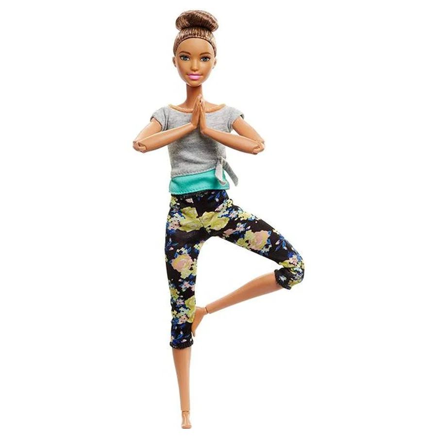 Barbie Made-to-move dukke, bukser m.gule roser