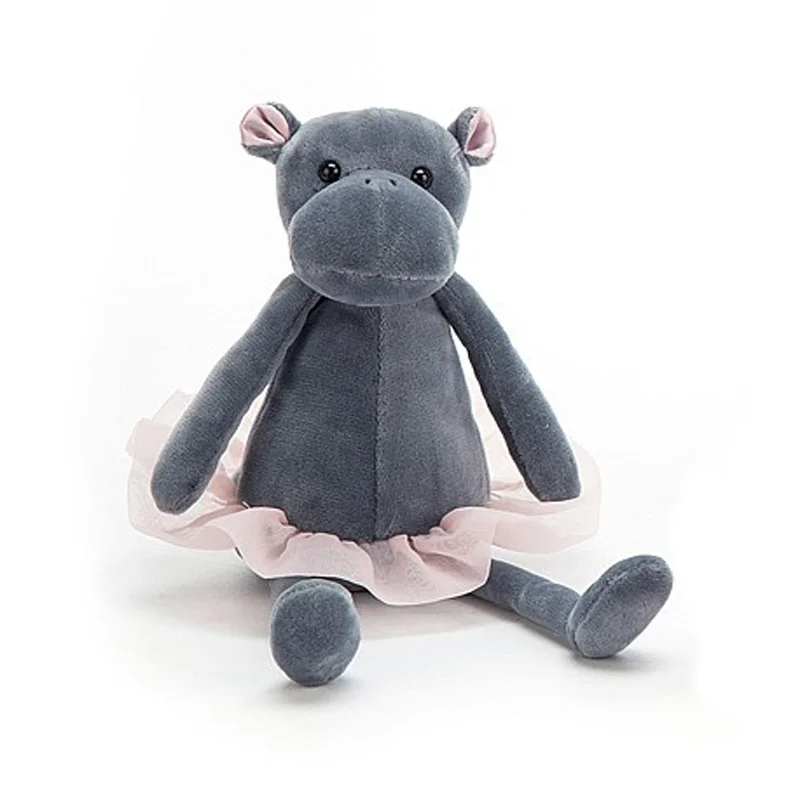 Jellycat bamse, Darcey flodhest lille - 23 cm