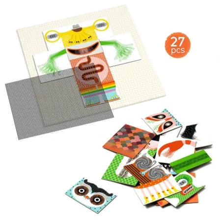 Djeco Kinoptik - Rigolomonster 27 dele