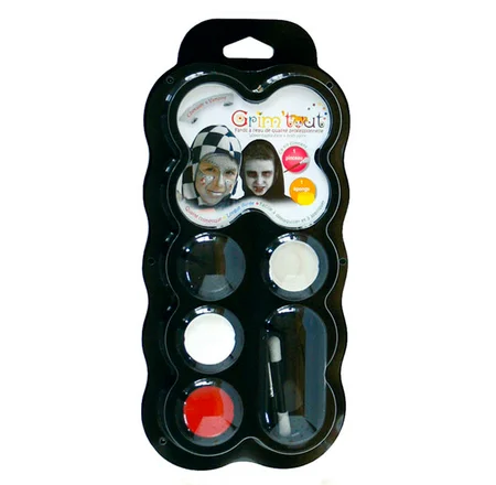Grim Tout Kinderschmink-Palette, 4 Farben - Ritter und Vampire