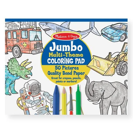 Melissa and Doug jumbo malebog, blå