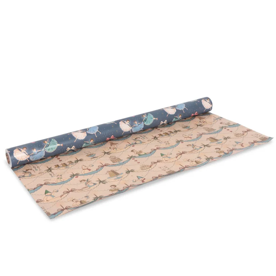 Konges Sløjd Geschenkpapier, snow bow ballerina/sugar pie