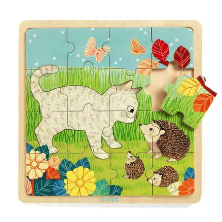 Djeco træpuslespil i ramme, Haven