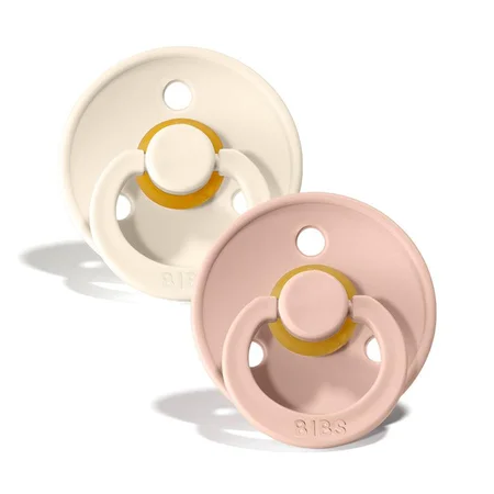 Bibs 2-pak rund sut, str 3 - Ivory/Blush
