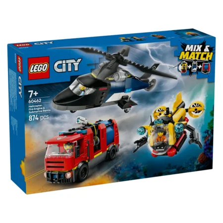 LEGO® City, Remix - Helikopter, brandbil og ubåd