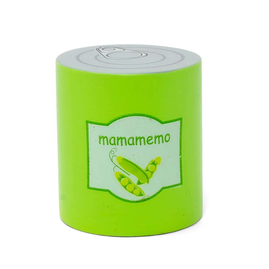 MaMaMeMo legemad i træ, ærter på dåse