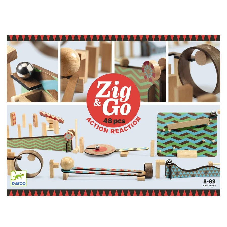Djeco Zig & Go bane, 48 dele