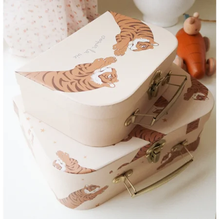 Konges Sløjd 2-pak kuffertsæt, tiger sand