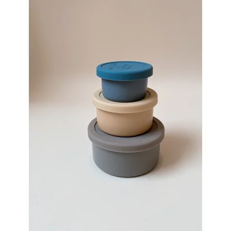 Konges Sløjd 3 opbevaringsbokse, blå