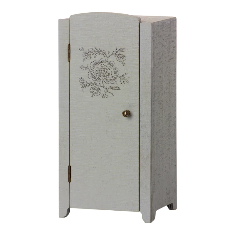 Maileg miniature skab, grå/mint