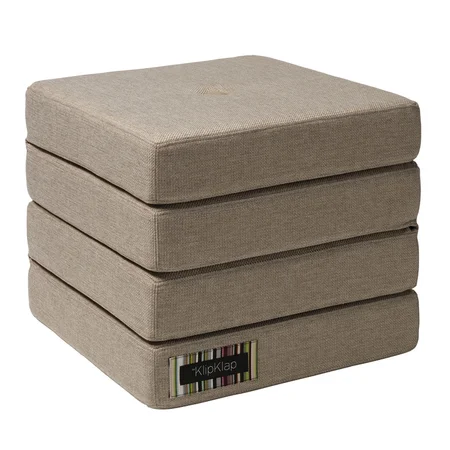 by KlipKlap 4-fold madras, sand med sand knapper