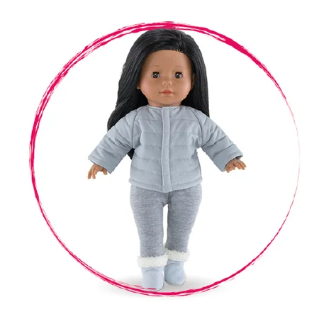 Corolle dukketøj, ma Corolle grå dunjakke 36 cm