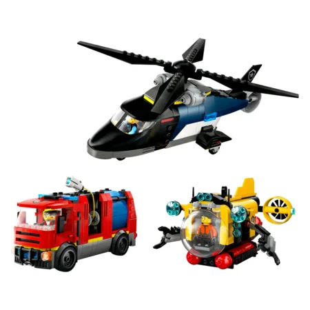 LEGO® City, Remix - Helikopter, brandbil og ubåd