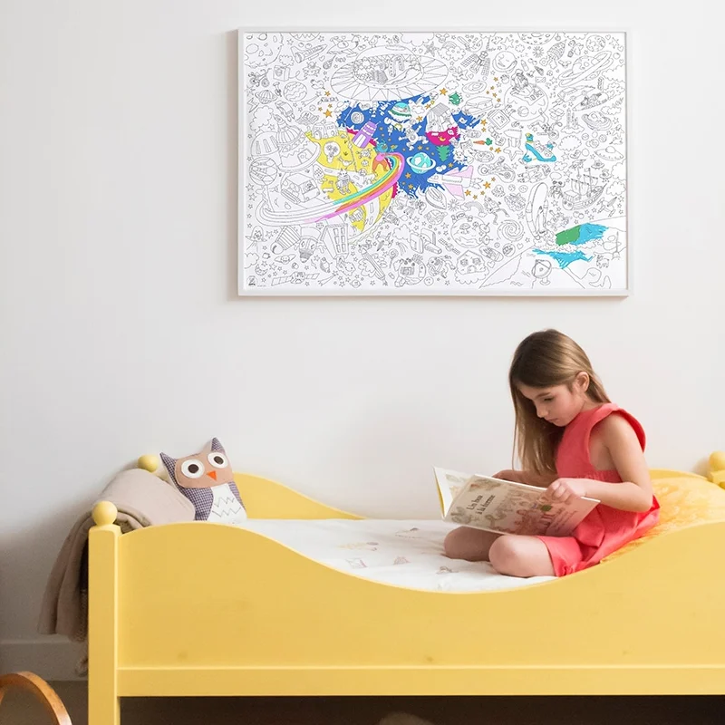 OMY plakat til farvelægning, Cosmos