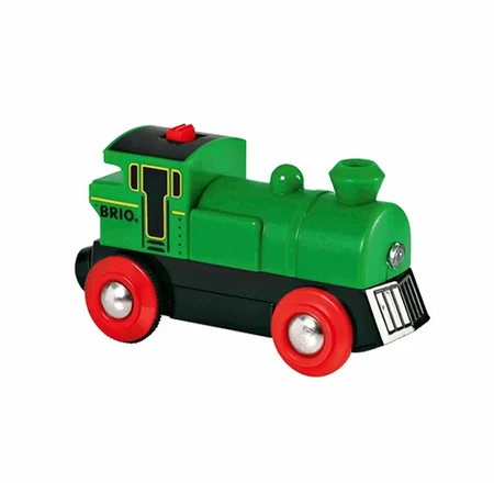 BRIO batteridrevet damplokomotiv, grønt