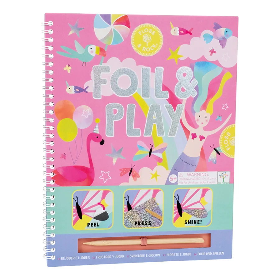 Floss & Rock kreatives Activity-Heft Folie & Spiel, Fantasy