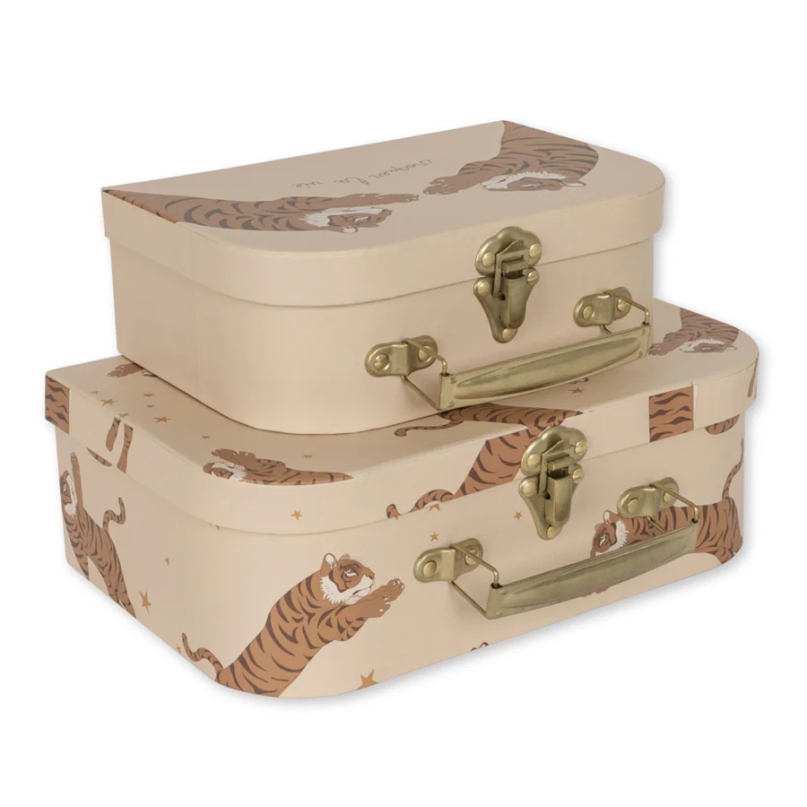 Konges Sløjd 2-pak kuffertsæt, tiger sand