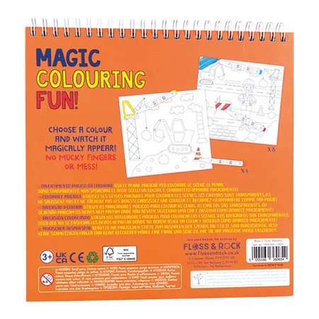 Floss & Rock magisches Malbuch, Construction