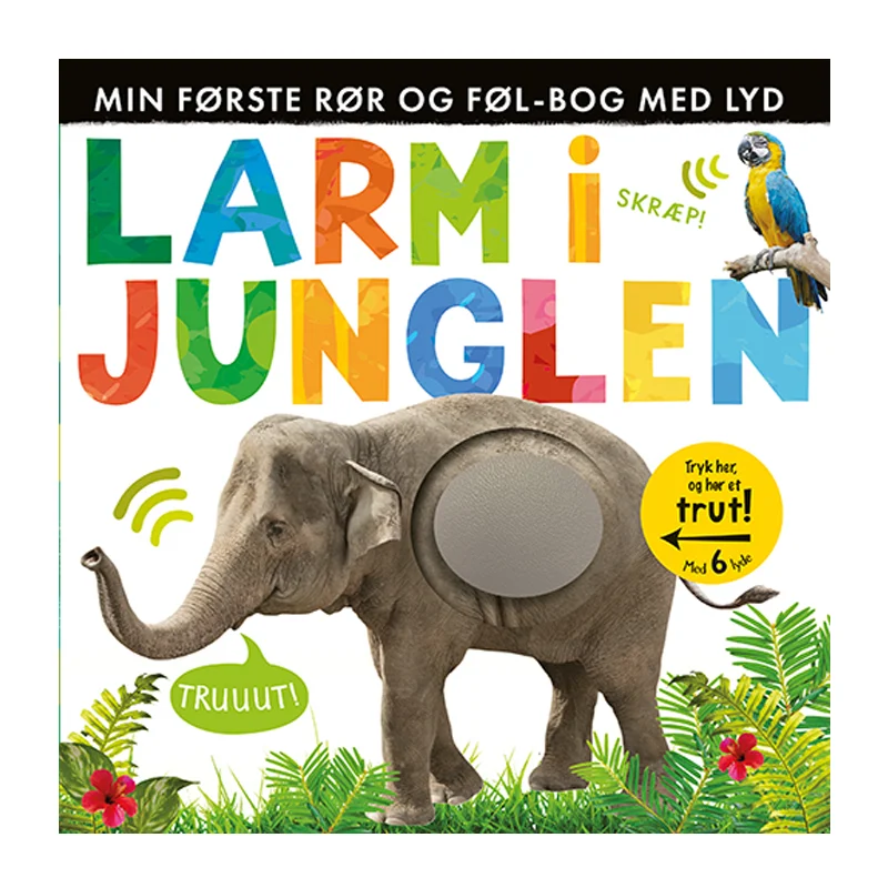 Larm i junglen - Min første rør og føl-bog med lyd