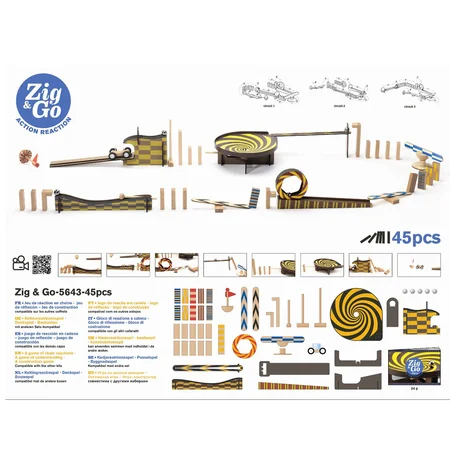 Djeco Zig & Go bane, 45 dele