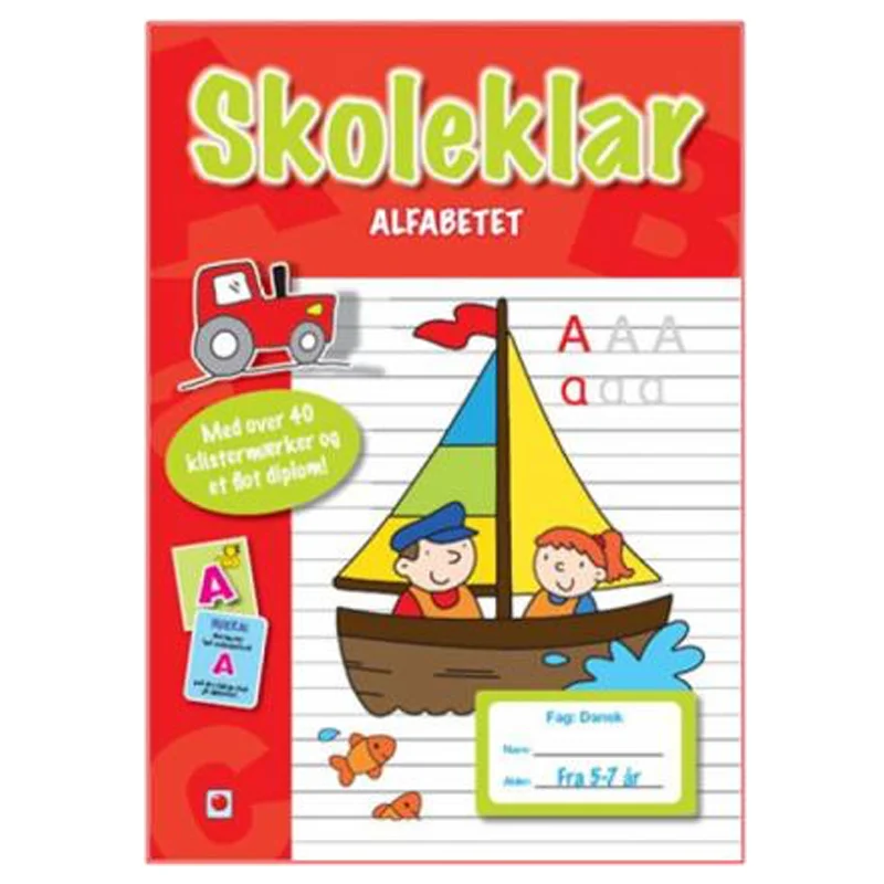 Skoleklar, alfabetet