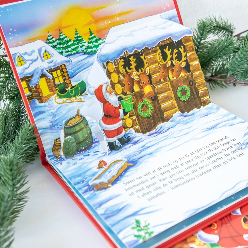 Julemandens Kanetur, pop-op bog