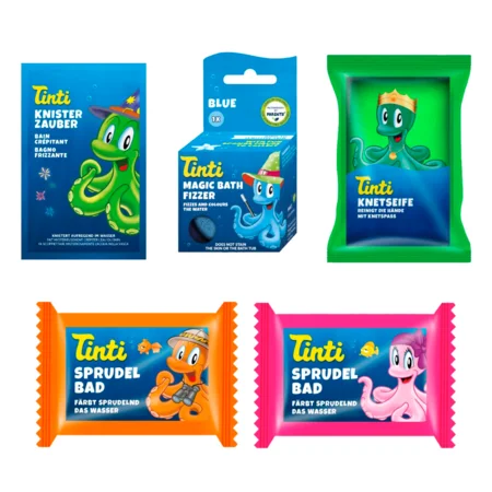 Tinti badesafari, fem dele