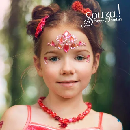 Souza ansigtstickers og -sten, prinsesse