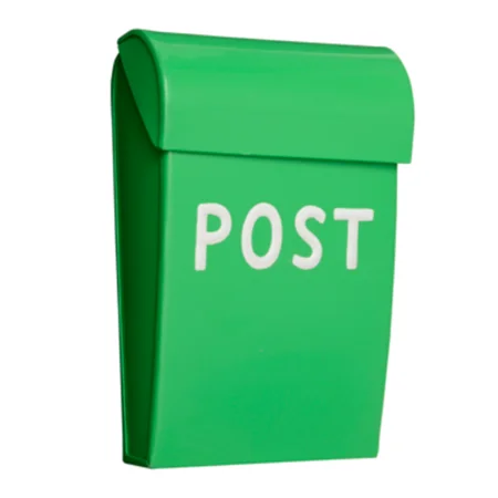 Bruka design postkasse, mini - lys æblegrøn