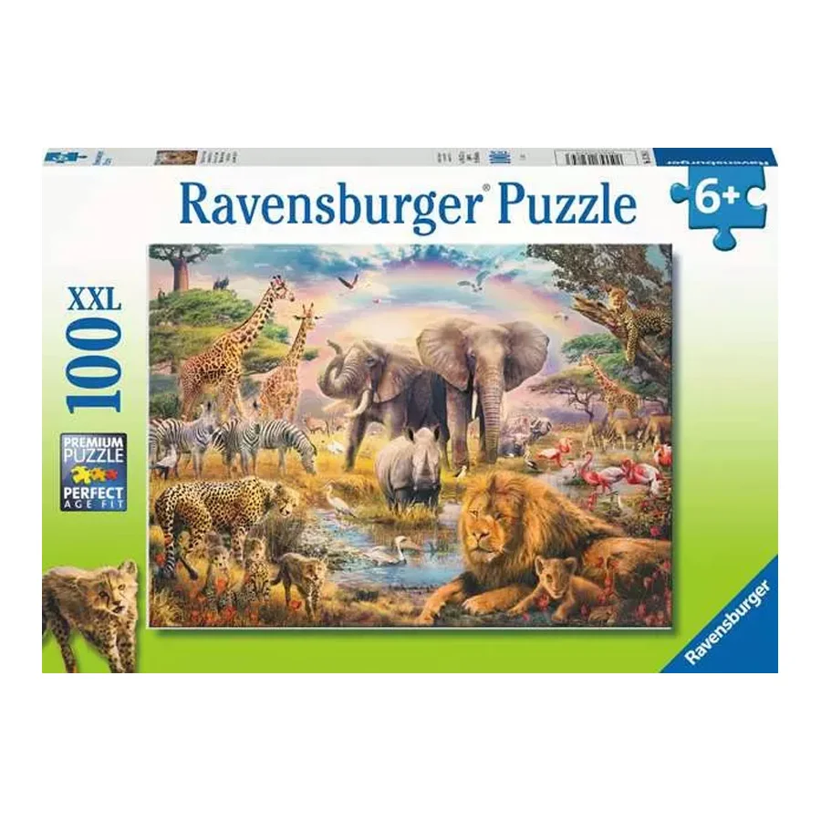 Ravensburger Puzzle, Wilde Tiere – 100 Teile