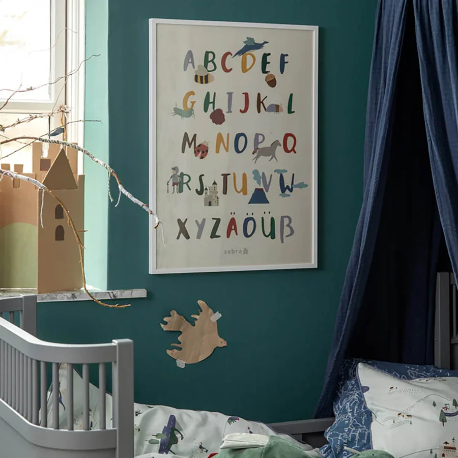 Sebra Alphabet-Plakat, Pixie/Dragon