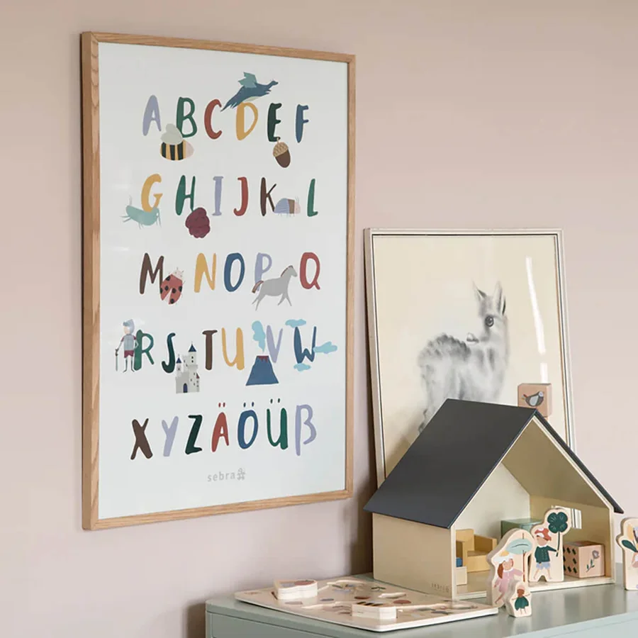 Sebra Alphabet-Plakat, Pixie/Dragon